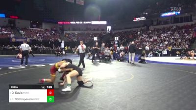 140 lbs Semifinal - Olivia Davis, Monte Vista (SD) vs Luana Stathopoulos, Redwood (NC)