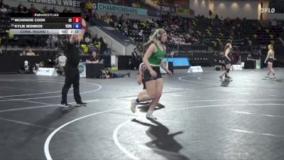 145 lbs Cons. Round 1 - Kylie Monroe, York vs Mckenzie Cook, Eureka