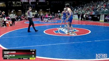 3A-144 lbs Champ. Round 1 - Ryan Miller, Columbus vs Ryder Hanes, Bremen