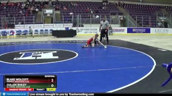 53 lbs Semifinal - Cullen Bailey, Lil Hawks Wrestling Club vs Blake Wolcott, Waverly Wrestling Club