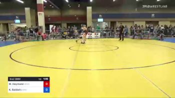 57 kg Round Of 32 - Makayla Heymann, Berserkers Wrestling vs Karianne Baldwin, Ascend Wrestling Academy