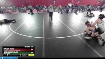 132 lbs Cons. Round 4 - Brennen Welch, Wisconsin vs Talon Berg, Victory School Of Wrestling