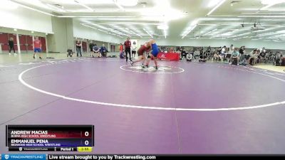 170 lbs Cons. Round 2 - Andrew Macias, Buena High School Wrestling vs Emmanuel Pena, Redwood High School Wrestling