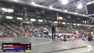 62 lbs 1st Place Match - Beau Fisher, OK vs Brooks Bialo, PA