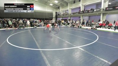 140 lbs Champ. Rd Of 16 - Kaley Murphy, Michigan vs Madeline Thompson, Franklin Central Wrestling Club