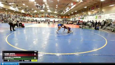 184 lbs Cons. Round 2 - Gabe Smith, Lindsey Wilson (Ky.) vs Roemelo Hudson, Waldorf (Iowa)