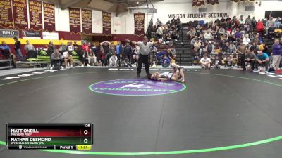 126 lbs Quarterfinal - Nathan Desmond, Wyoming Seminary (PA) vs Matt Oneill, Malvern Prep