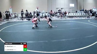 62 lbs Semifinal - Nathan Beckham, Ocrtc vs Jaxson Lawrence, Gold Rush Wr Ac