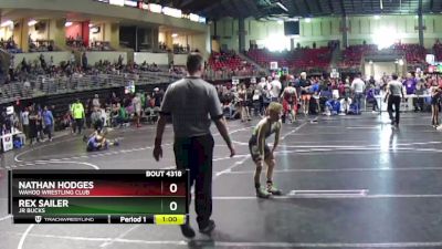 80 lbs Cons. Round 5 - Nathan Hodges, Wahoo Wrestling Club vs Rex Sailer, Jr Bucks