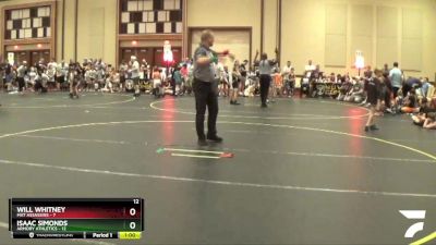 52 lbs Quarterfinals (8 Team) - Will Whitney, Mat Assassins vs Isaac Simonds, Armory Athletics