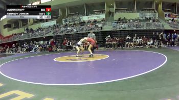 115 lbs Round 2 (3 Team) - Alison Kaupp, Manhattan HS vs Kennedy Lanman, Norfolk