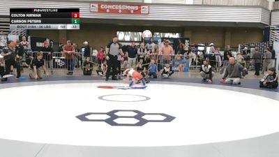 56 lbs Cons. Rd Of 16 - Carson Peters vs Colton Kirwan
