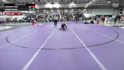 174 lbs Cons. Round 4 - Robert Rocha, Texas Wesleyan vs Braelen Toles, Missouri Valley