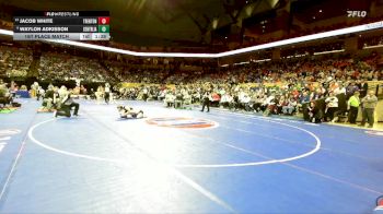 113 Class 1 lbs 1st Place Match - Waylon Adkisson, Centralia vs Jacob White, Trenton