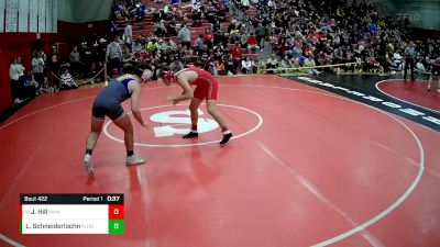 189 lbs Cons. Round 3 - James Hill, Westmont Hilltop Hs vs Luca Schneiderlochner, Plum Hs