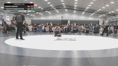 126 lbs Quarters - Griffin Sensintaffar, Cowboy Wrestling Club vs Landon Jenkins, Cardani Wrestling Academy