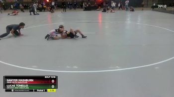 112 lbs Cons. Round 2 - Sawyer Mashburn, Arab Youth Wrestling vs Lucas Tonello, Ground Zero Wrestling