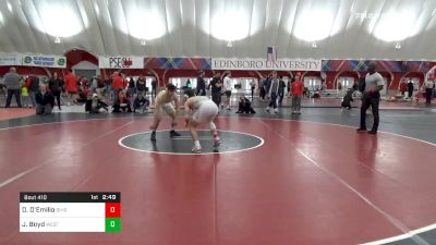 141 lbs 5th Place - Dylan D'Emilio, Ohio State vs Jeffrey Boyd, West Virginia
