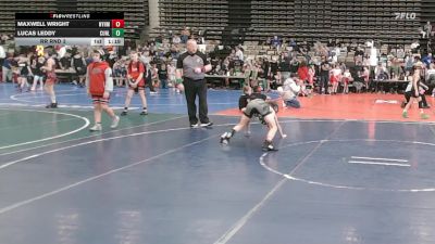 81 lbs Rr Rnd 3 - Maxwell Wright, Hammers- ESC vs Lucas Leddy, Cunliffes Corner Tan - ESC