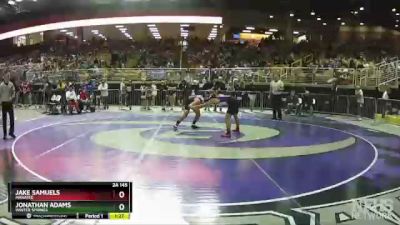 2A 145 lbs Quarterfinal - JAKE SAMUELS, Manatee vs Jonathan Adams, Winter Springs