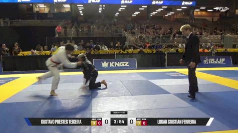 Logan Cristian Ferreira vs Gustavo Prestes Teixeira 2025 Pan Kids Jiu-Jitsu IBJJF Championship
