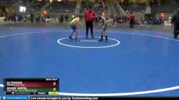 92 lbs Cons. Round 5 - Roger Wippel, Eagle Point Youth Wrestling Cl vs Aj Thomas, Newberg Mat Club