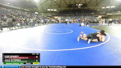 165 lbs Quarterfinal - Cade Kennedy, White River Hornets Wrestling Club vs Kaius Gutierrez, Thunder Mountain Wrestling Club