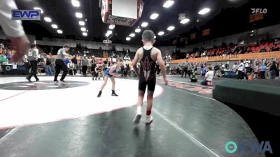 52 lbs Final - Gunner Brown, Duncan Demon Wrestling vs Caleb Boyd, Harrah Little League Wrestling