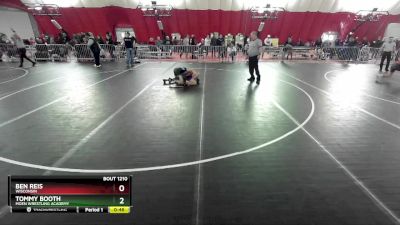 120 lbs Cons. Round 3 - Tommy Booth, Moen Wrestling Academy vs Ben Reis, Wisconsin