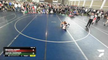 79 lbs Champ. Round 1 - Easton Thompson, Bear Lake Wrestling Club vs Braxton Hardey, Roy Wrestling Club