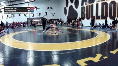 117 A Champ. Round 2 - Jaden Evans, Lindsey Wilson University vs Samantha Yap, Sacred Heart University