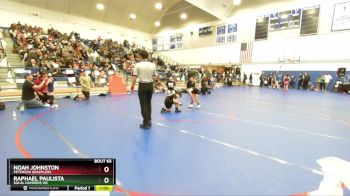 62 lbs Cons. Round 1 - Noah Johnston, Peterson Grapplers vs Raphael Paulista, SoCal Hammers WC