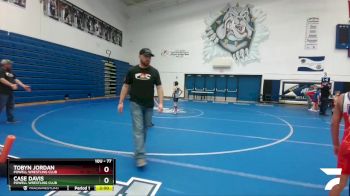 77 lbs 1st Place Match - Tobyn Jordan, Powell Wrestling Club vs Case Davis, Powell Wrestling Club