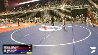 63 lbs Cons. Round 2 - Rowdee Goolsbey, Powell Wrestling Club vs Dominic Brower, Windy City Wrestlers