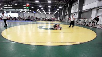100 lbs Rr Rnd 1 - Liam Ivatts, TDWC Maniacs Grey - MS vs Sawyer Bell, 4M Power - MS