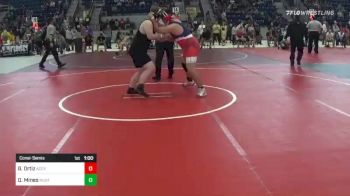 220 lbs Consolation - Gabriel Ortiz, Aces Wrestling Academy vs Dylan Mines, Mustang Wrestling Club