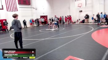120 lbs Cons. Round 2 - Trenton Place, New Palestine vs Finn Pitcock, Lapel High School