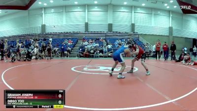 110 lbs Round 3 (6 Team) - Graham Joseph, Portage Wrestling Club vs Diego Yoo, HSE Wrestling Club