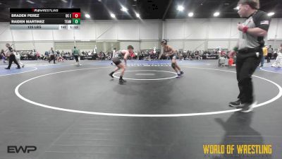 125 lbs Semifinal - Braden Perez, OK Elite 14U 1 vs Raiden Martinez, Team Dash 14U