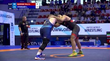 125 kg 1/2 Final - Amirreza Masoumi Valadi, Iran vs Lucas Stoddard, United States