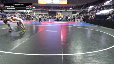 5A 150 lbs Quarterfinal - Logan Loyd, Shelby County vs Brodie Hale, Corner