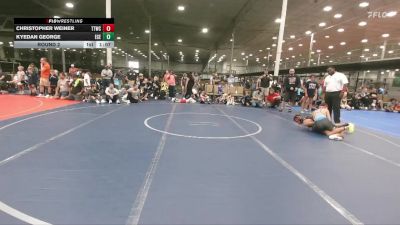 120 lbs Round 2 - Kyedan George, East Carolina Elite vs Christopher Weiner, Team Tugman WC