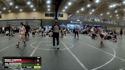 100 lbs Round 3 (4 Team) - Brady Zabriskie, Richmond WC vs Hal Rosenzweig, Junior Terps Xtreme