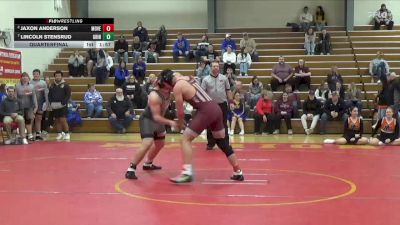 215 lbs Quarterfinal - Lincoln Stensrud, Grinnell vs Jaxon Anderson, Mount Vernon