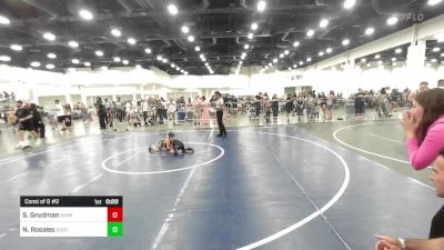 55 lbs Consi Of 8 #2 - Samson Snydman, Shafter Youth Wrestling vs Noah Rosales, Scotsmen WC