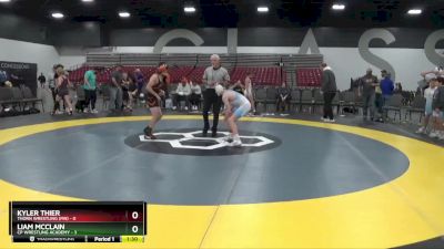 100 lbs Placement Matches (8 Team) - Kyler Thier, Thorn Wrestling (MN) vs Liam McClain, CP Wrestling Academy