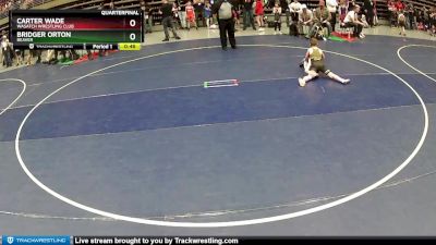 66 lbs Quarterfinal - Carter Wade, Wasatch Wrestling Club vs Bridger Orton, Beaver