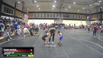 47 lbs Quarterfinal - Elijah Watson, Eastside Youth Wrestling vs Jackson Nix, Team Tiger