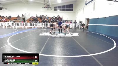 175 lbs Cons. Round 3 - Jack Riggs, Calvary Chapel vs Rowan Buttrey, Golden West