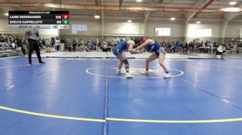120 lbs Champ. Round 1 - Lanie Desgranges, Napoleon Jr./Sr. High School vs Evelyn Cappelletti, DeWitt (Girls)